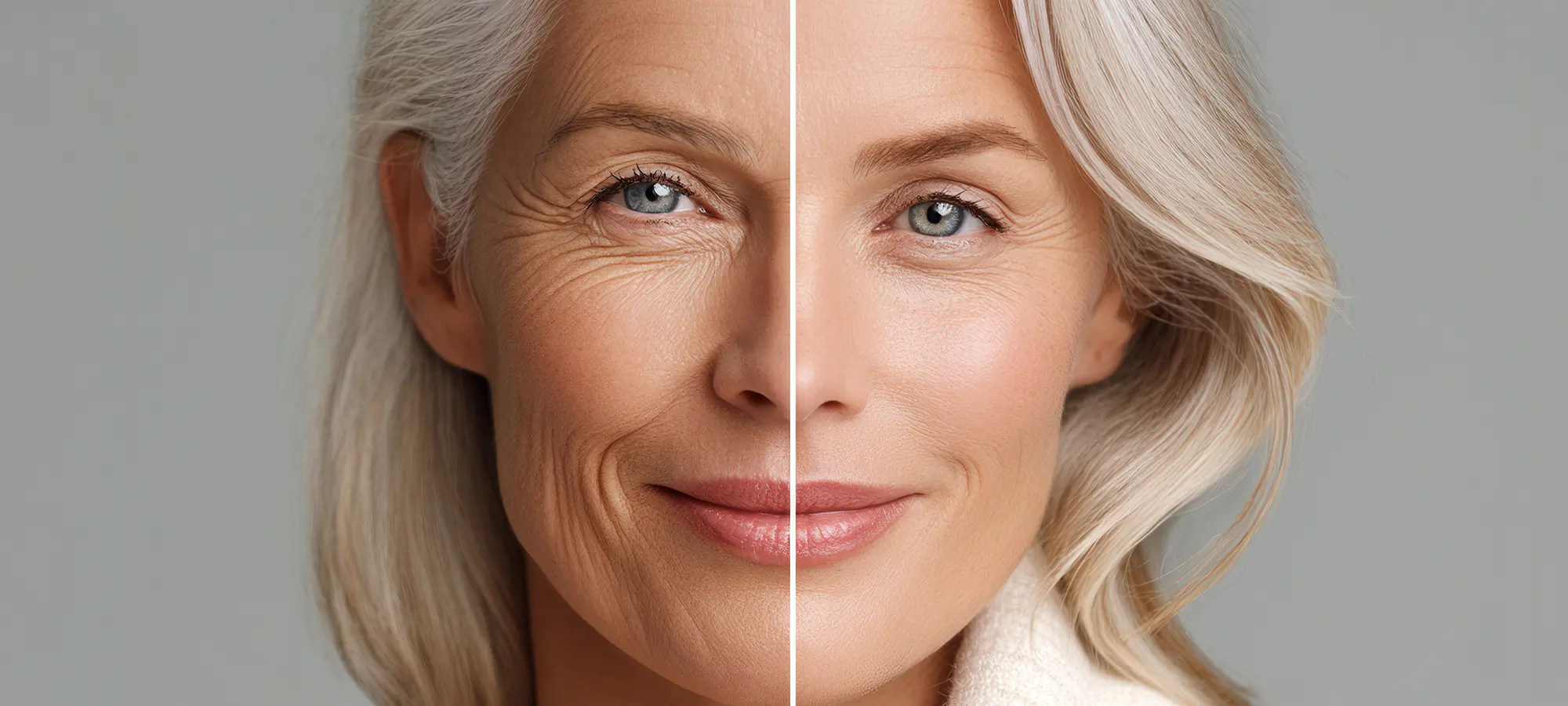botox_00 Vorher-Nachher-Vergleich: Frauengesicht mit und ohne mimische Falten